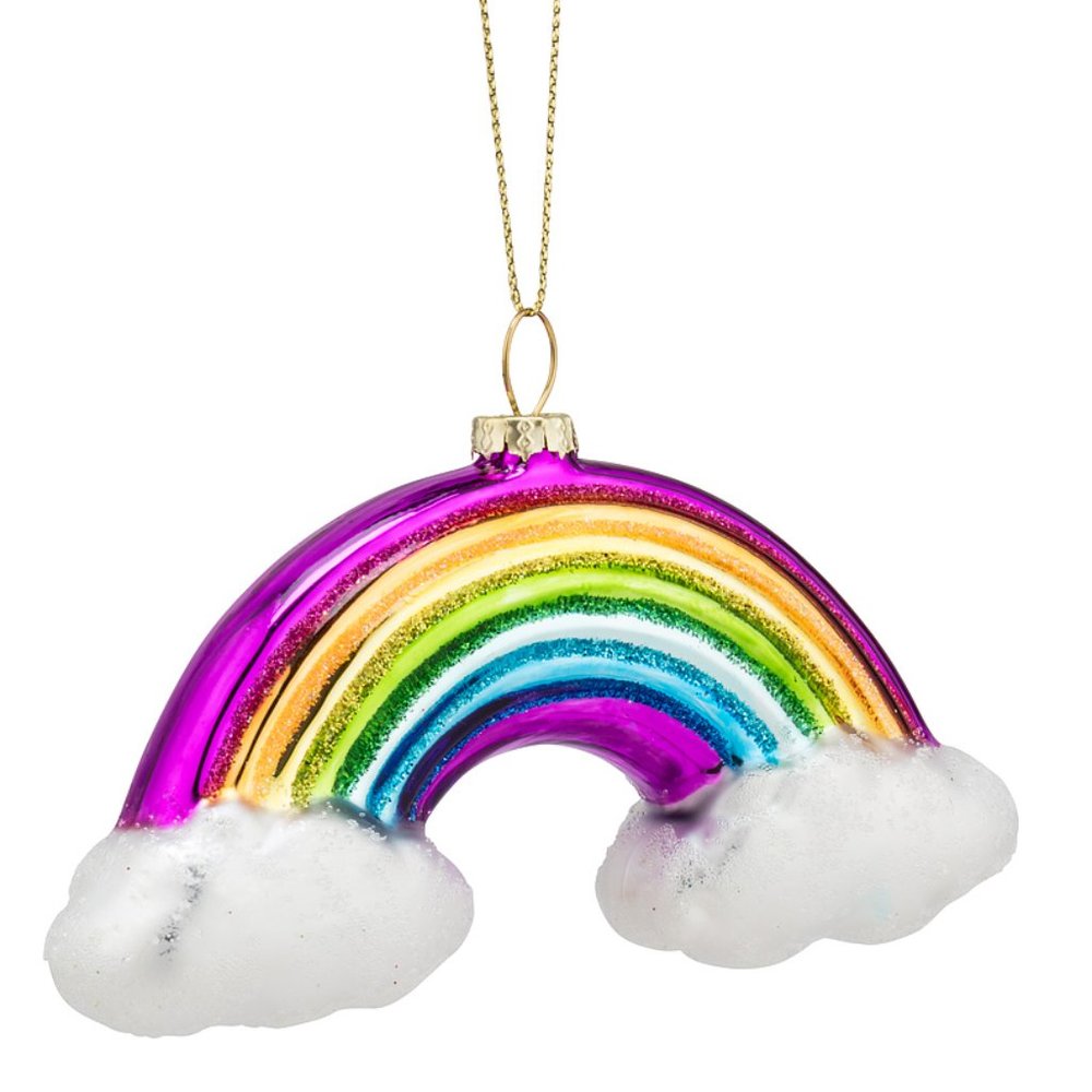 Rainbow Glass Hanging Ornament